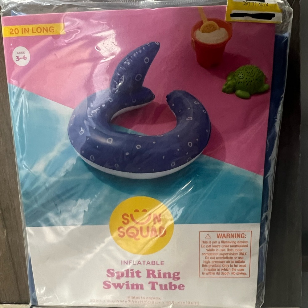 Sun Squad Inflatable Split Ring Swim Tube